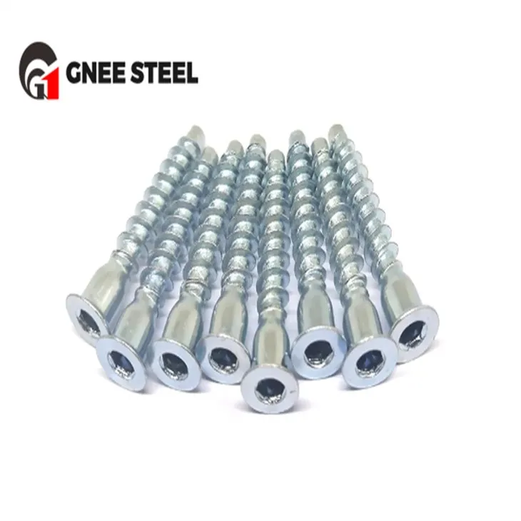 দস্তা ধাতুপট্টাবৃত ইস্পাত কাঠ নিশ্চিত স্ক্রু